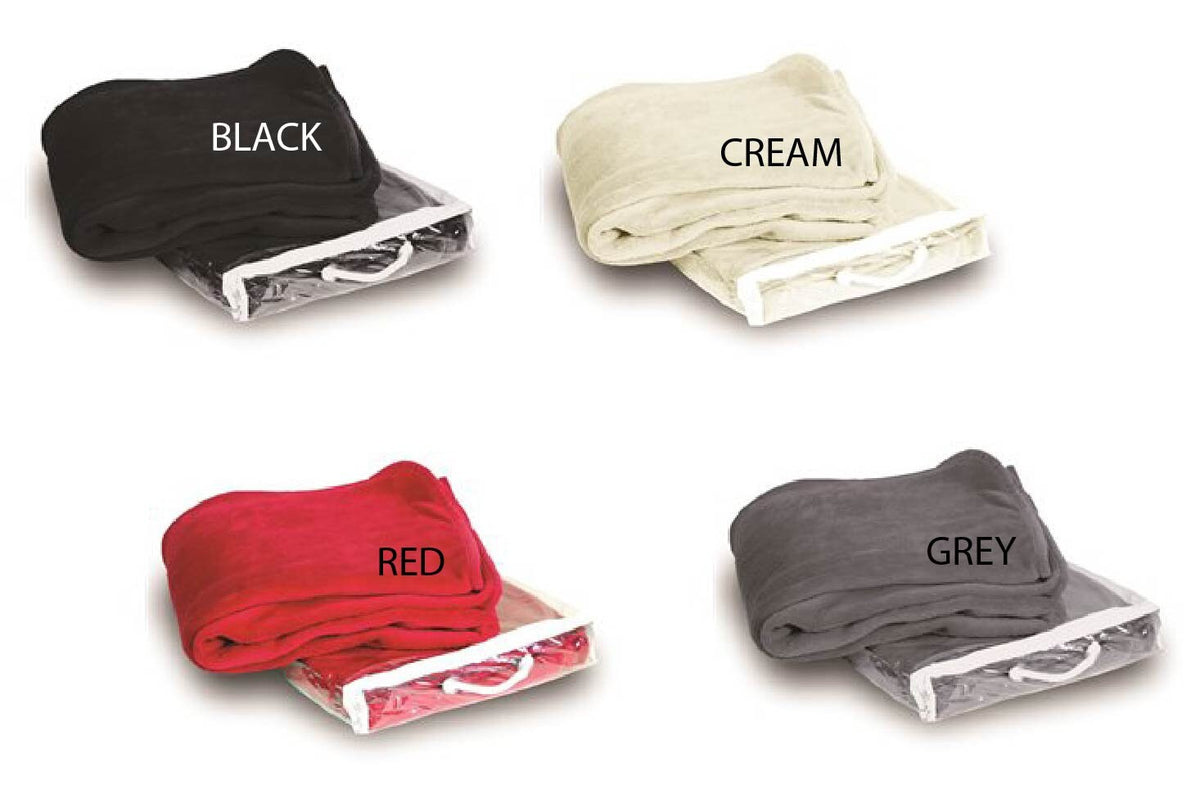 Personalized Embroidered Fleece Blanket (50x60) | Custom Team Logo
