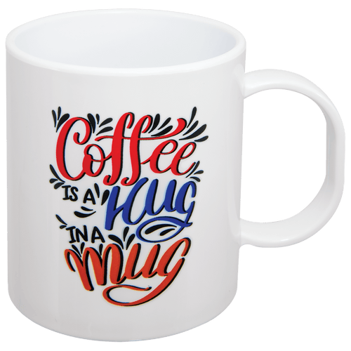 11 oz. Gloss White Polymer Sublimation Mug with Aluminum Tool