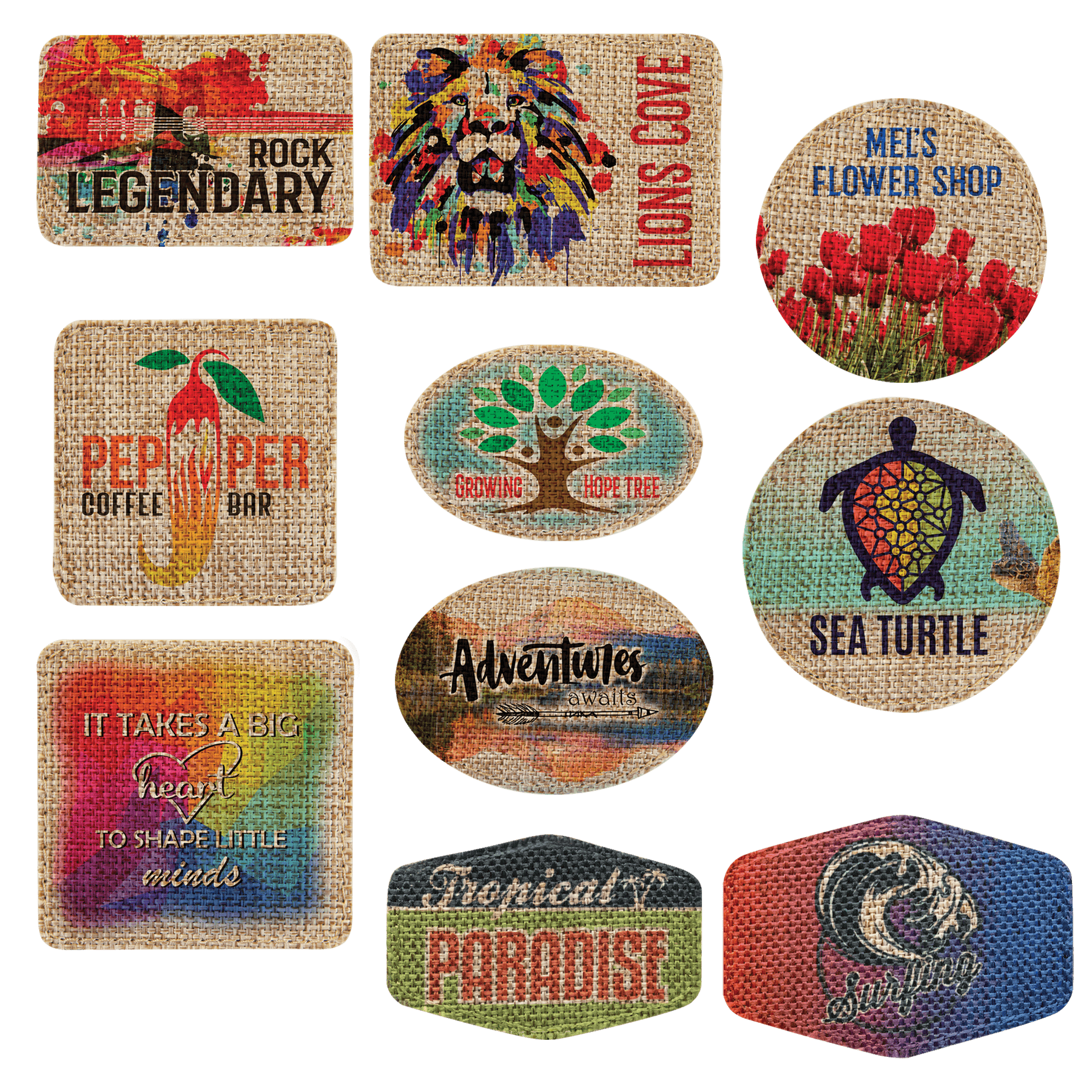 Customizable Burlap and Canvas Sublimation Blanks