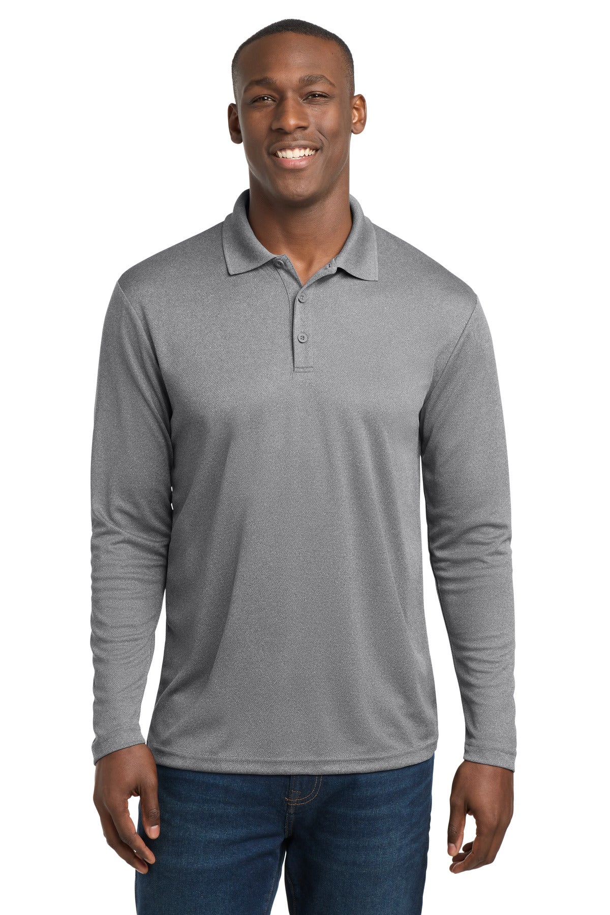 Sport-Tek  ®  PosiCharge  ®  RacerMesh  ®  Long Sleeve Polo. ST640LS