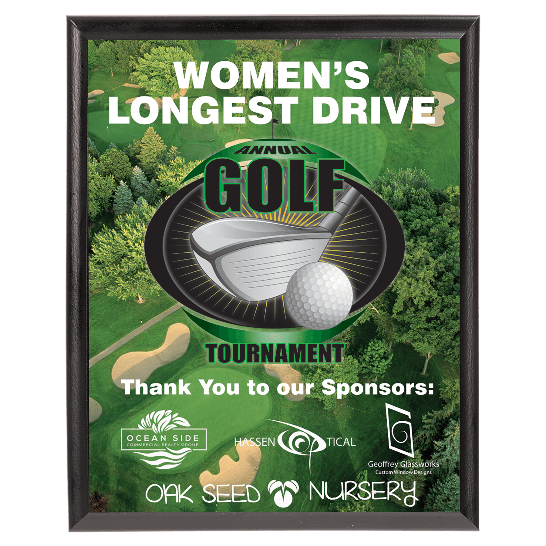 Sublimatable Plaque with Cherry Edge