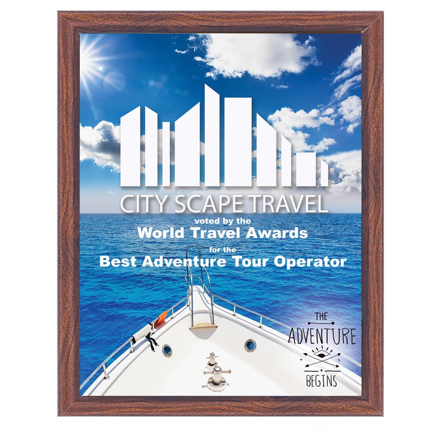 Sublimatable Plaque with Cherry Edge